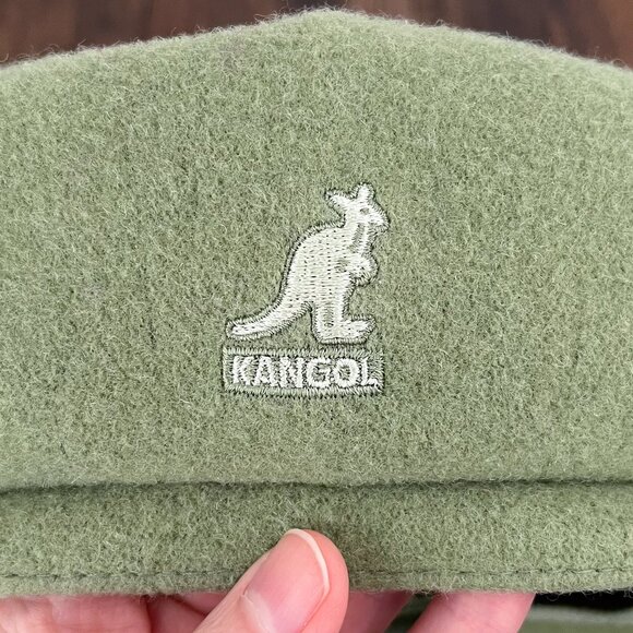 Kangol Wool Spitfire Cap Hat Newsboy Unlined Soft Size Medium Green Style 0259BC - Picture 4 of 13